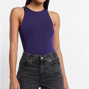 NWT Express Body Contour bodysuit. Deep eggplant color